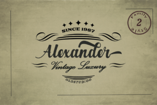 Alexander: A Script Typeface for Editorial Design