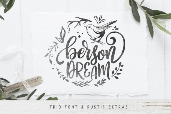 Berson Dream: A Romantic Script Font for Campaign Design