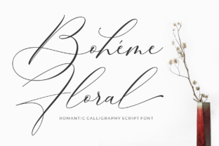 Boheme Floral: A Romantic Script Font for Small Business Branding