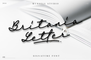 Britania Letter: A Elegant Handwriting Font
