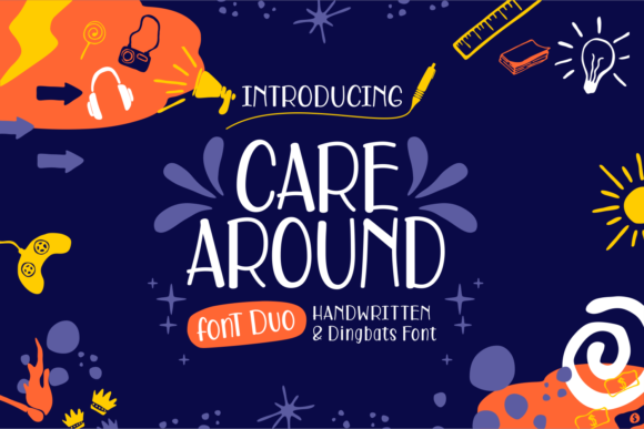Care Around: A Handwritten Font for Editorial Design