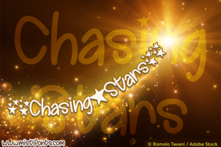 Chasing Stars: A Handwritten Font That Brings Digital Layouts to Life
