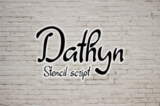 Dathyn Font: A Stencil Script for Modern Marketing Visuals