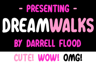 Dreamwalks: A Thick, Neat Font for Handmade Product Designs