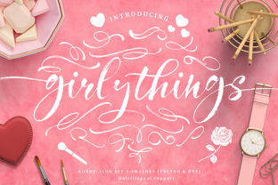 Girly Things Family: A Feminine Font for Creative Projects