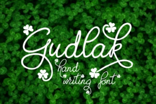 Gudlak Brings a Fresh Take on Handwritten Typography with Subtle Clover Charm