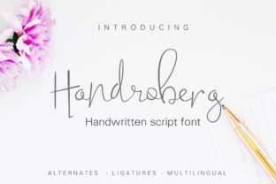 Handroberg: A Handwritten Script Font