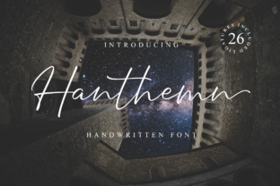 Hanthen: A Modern Script Font for Editorial Design