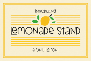 Lemonade Stand Font for Playful Branding