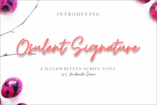 Osulent: A Signature Script Font for Modern Web Design