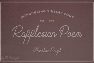 Rafflesian Poem Font for Business