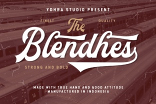 The Blendhes: A Bold Script Font for Small Business Branding