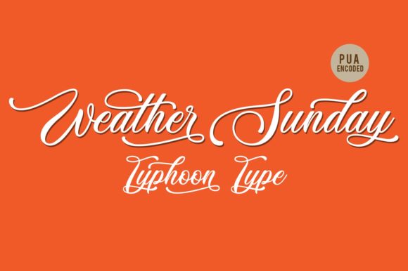 Weather Sunday Font for Elegant Design